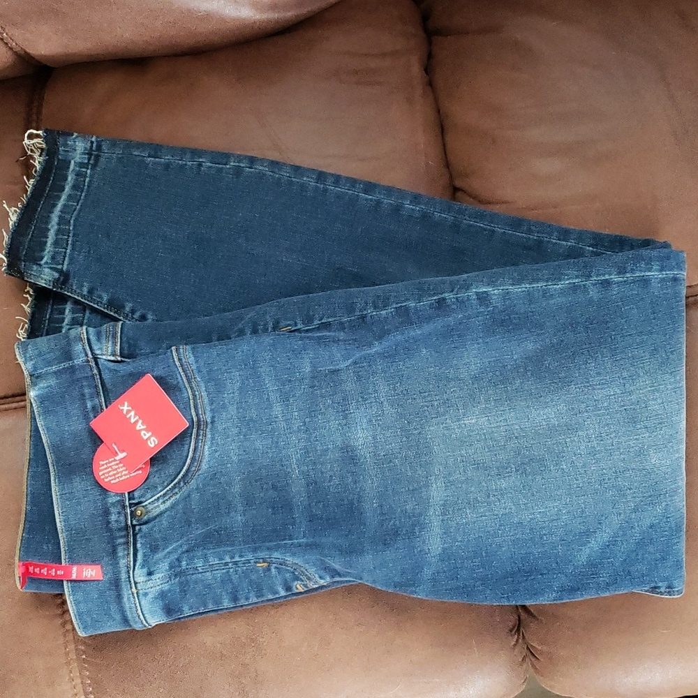 SPANX Skinny Blue Jeans Sleek Fit